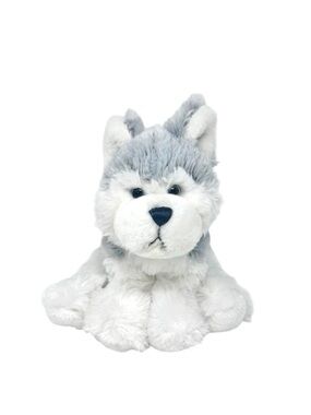 Ganz Webkinz Plush Wolf Husky Puppy Dog Small White Grey Stuffed Animal Y2K